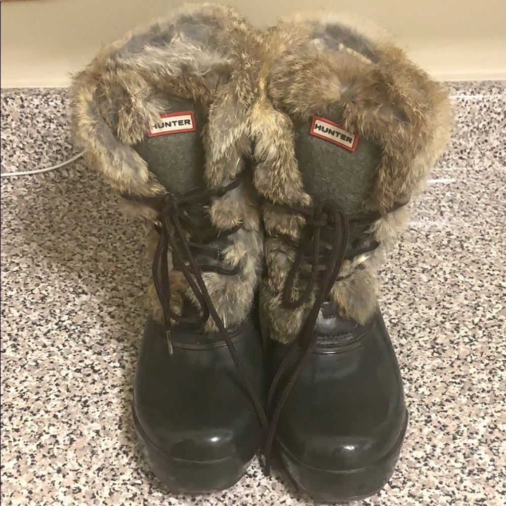 HUNTER - Cathie Fur Snow Boots